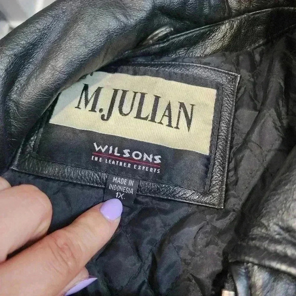 Men's 1X M. Julian Leather Jacket Black - Picture 7 of 9